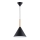 Candeeiro suspenso FUKS 1xE27/15W/230V preto/bege