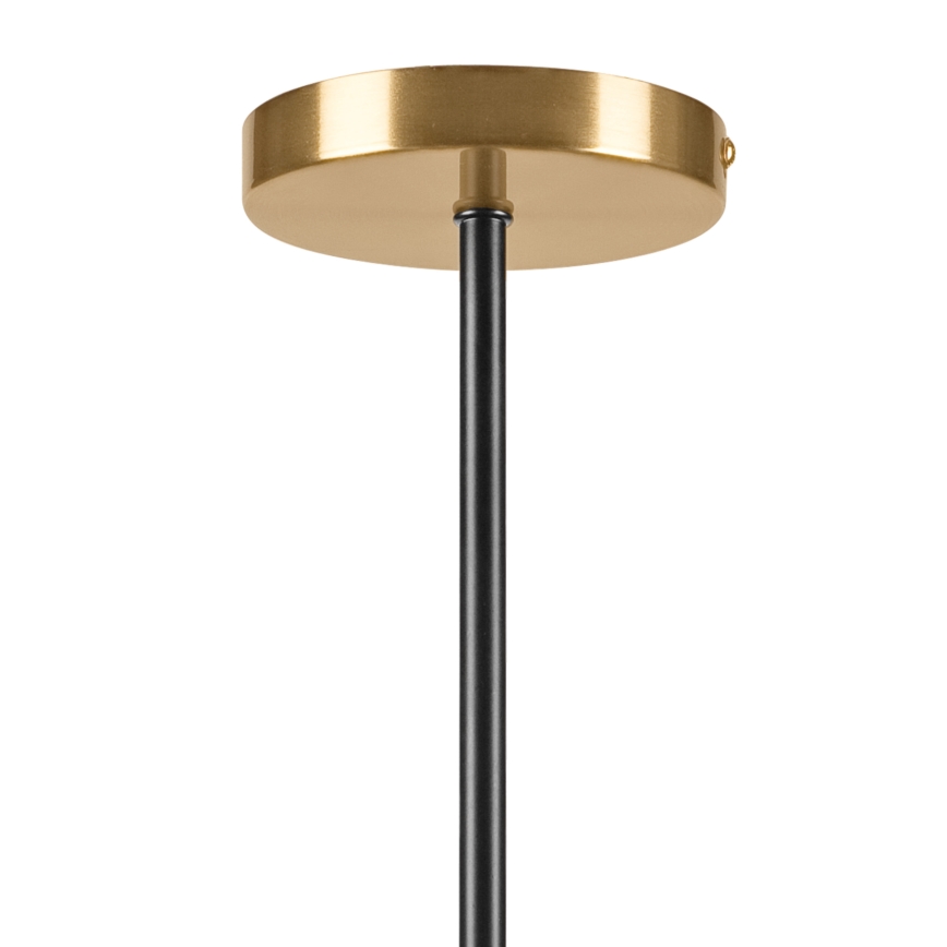 Candeeiro suspenso GEORGIA 3xE14/5W/230V dourado/fumado bege