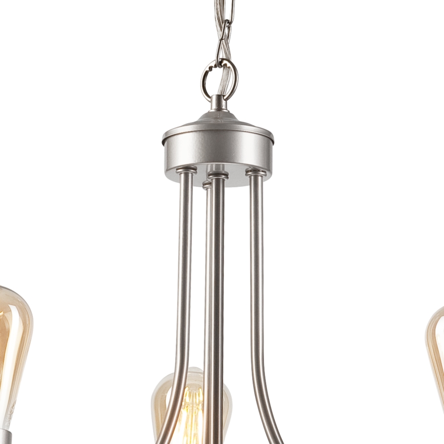 Candeeiro suspenso GINA 3xE27/60W/230V cromado mate