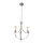 Candeeiro suspenso GINA 3xE27/60W/230V cromado mate