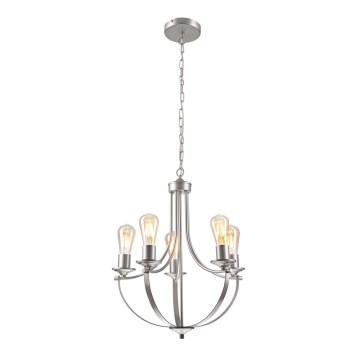 Candeeiro suspenso GINA 5xE27/60W/230V cromado mate
