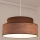 Candeeiro suspenso GRACE 1xE27/60W/230V castanho/bege