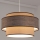 Candeeiro suspenso GRACE 1xE27/60W/230V diâmetro 40 cm bege/castanho