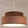 Candeeiro suspenso GRACE 1xE27/60W/230V diâmetro 40 cm castanho/bege