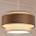 Candeeiro suspenso GRACE 1xE27/60W/230V diâmetro 40 cm creme/castanho