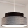 Candeeiro suspenso GRACE 1xE27/60W/230V diâmetro 40 cm preto/cinzento