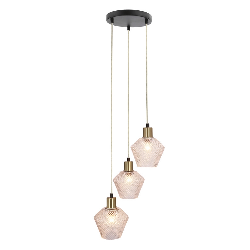Candeeiro suspenso GRENIKO 3xE14/40W/230V