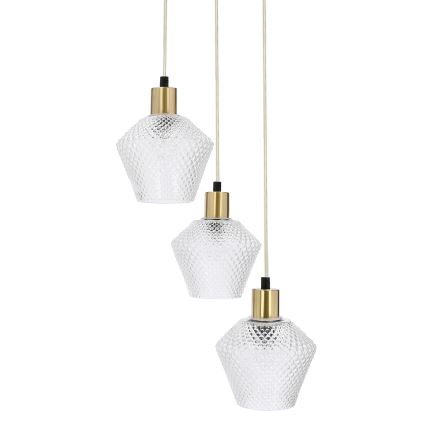 Candeeiro suspenso GRENIKO 3xE14/40W/230V