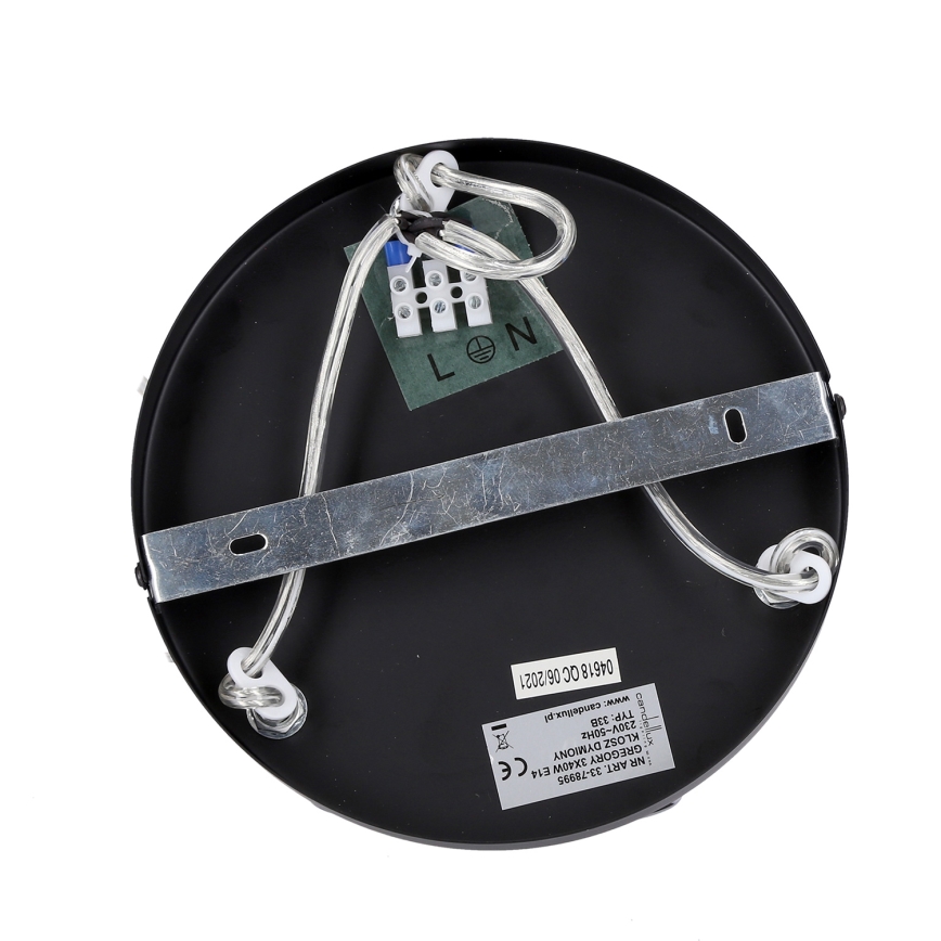 Candeeiro suspenso GRENIKO 3xE14/40W/230V