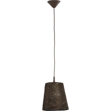 Candeeiro suspenso GUMON 1xE27/15W/230V castanho