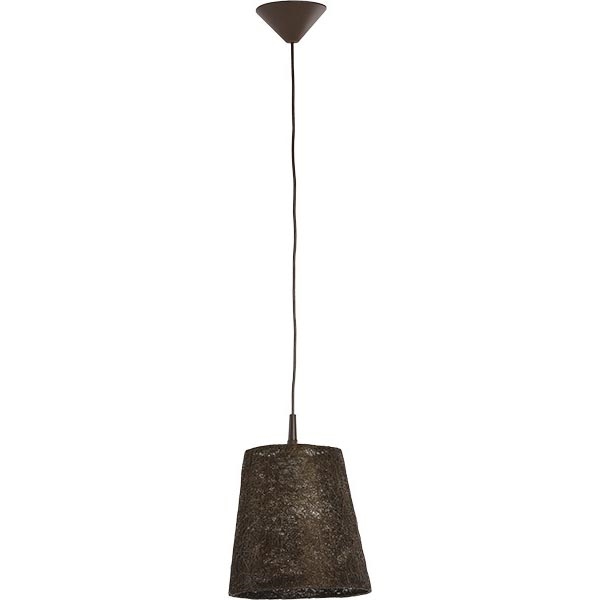 Candeeiro suspenso GUMON 1xE27/15W/230V castanho