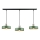 Candeeiro suspenso HAKI 3xE27/60W/230V verde/preto/cromado brilhante