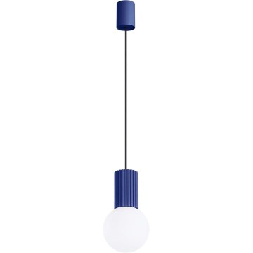 Candeeiro suspenso HALO 1xG9/8W/230V diâmetro 12 cm azul