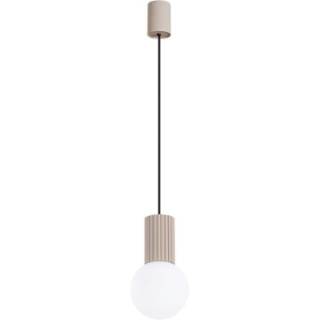Candeeiro suspenso HALO 1xG9/8W/230V diâmetro 12 cm bege