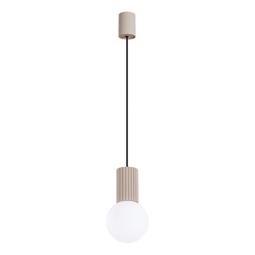 Candeeiro suspenso HALO 1xG9/8W/230V diâmetro 12 cm bege