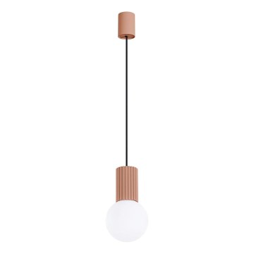 Candeeiro suspenso HALO 1xG9/8W/230V diâmetro 12 cm castanho