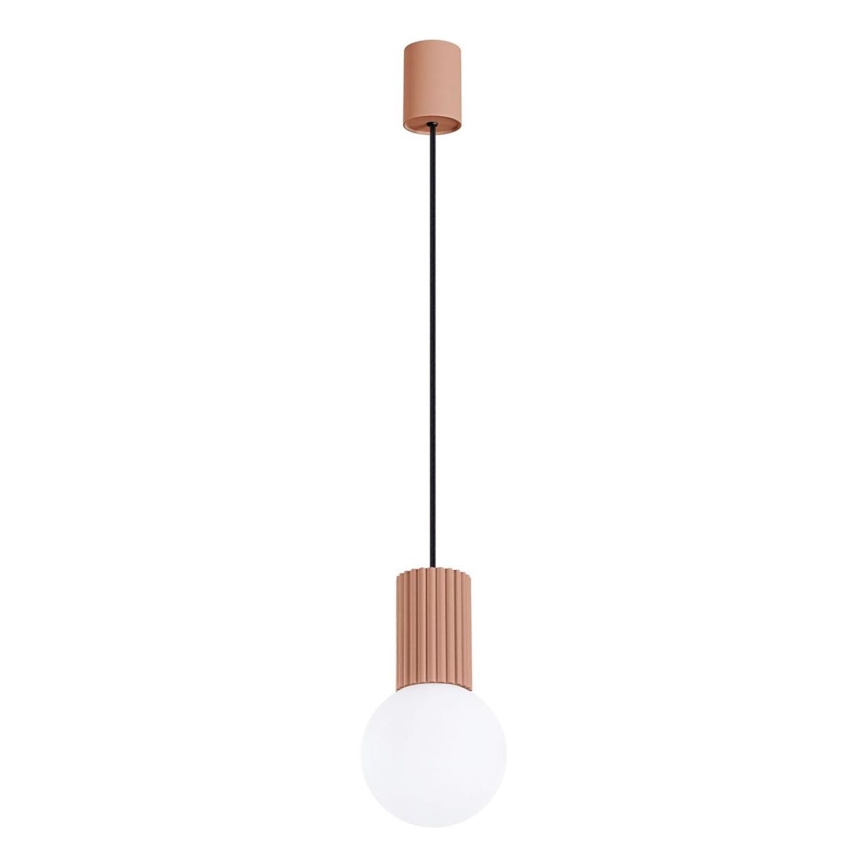 Candeeiro suspenso HALO 1xG9/8W/230V diâmetro 12 cm castanho