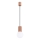 Candeeiro suspenso HALO 1xG9/8W/230V diâmetro 12 cm castanho