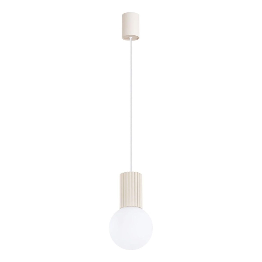Candeeiro suspenso HALO 1xG9/8W/230V diâmetro 12 cm creme