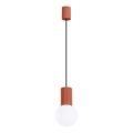 Candeeiro suspenso HALO 1xG9/8W/230V diâmetro 12 cm laranja