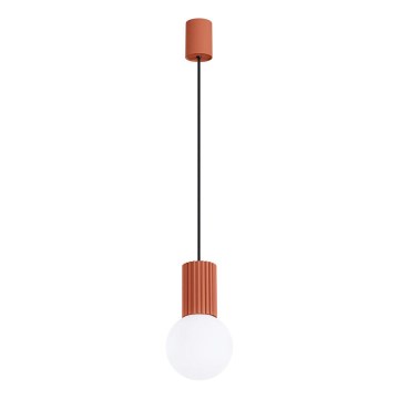 Candeeiro suspenso HALO 1xG9/8W/230V diâmetro 12 cm laranja