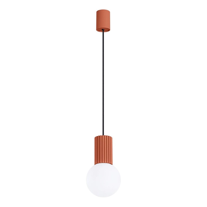 Candeeiro suspenso HALO 1xG9/8W/230V diâmetro 12 cm laranja