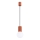Candeeiro suspenso HALO 1xG9/8W/230V diâmetro 12 cm laranja