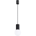 Candeeiro suspenso HALO 1xG9/8W/230V diâmetro 12 cm preto