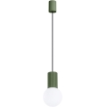 Candeeiro suspenso HALO 1xG9/8W/230V diâmetro 12 cm verde