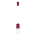 Candeeiro suspenso HALO 1xG9/8W/230V diâmetro 12 cm vermelho
