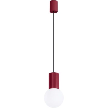 Candeeiro suspenso HALO 1xG9/8W/230V diâmetro 12 cm vermelho