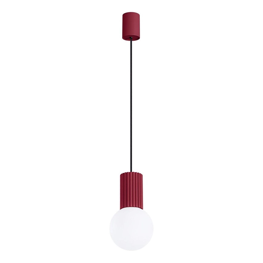 Candeeiro suspenso HALO 1xG9/8W/230V diâmetro 12 cm vermelho