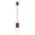 Candeeiro suspenso HALO 1xG9/8W/230V diâmetro 12 cm vermelho