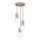 Candeeiro suspenso HALO 3xG9/8W/230V diâmetro 25 cm bege