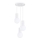 Candeeiro suspenso HALO 3xG9/8W/230V diâmetro 25 cm branco