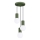 Candeeiro suspenso HALO 3xG9/8W/230V diâmetro 25 cm verde