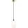 Candeeiro suspenso HARMA 1xE27/15W/230V diâmetro 14 cm branco/dourado