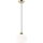 Candeeiro suspenso HARMA 1xE27/15W/230V diâmetro 20 cm branco/dourado
