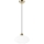 Candeeiro suspenso HARMA 1xE27/15W/230V diâmetro 25 cm branco/dourado