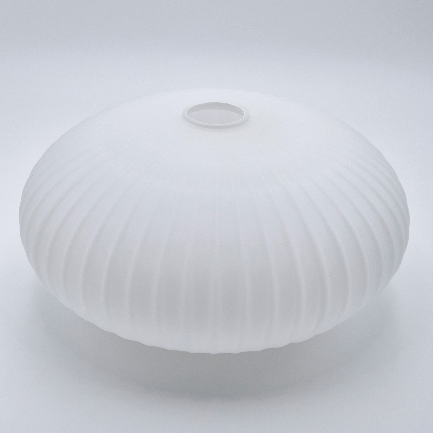 Candeeiro suspenso HARMA 1xE27/15W/230V diâmetro 30 cm branco/dourado