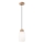 Candeeiro suspenso HARMONY 1xE27/15W/230V diâmetro 14 cm branco/carvalho