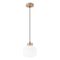Candeeiro suspenso HARMONY 1xE27/15W/230V diâmetro 20 cm branco/carvalho