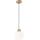 Candeeiro suspenso HARMONY 1xE27/15W/230V diâmetro 20 cm branco/carvalho