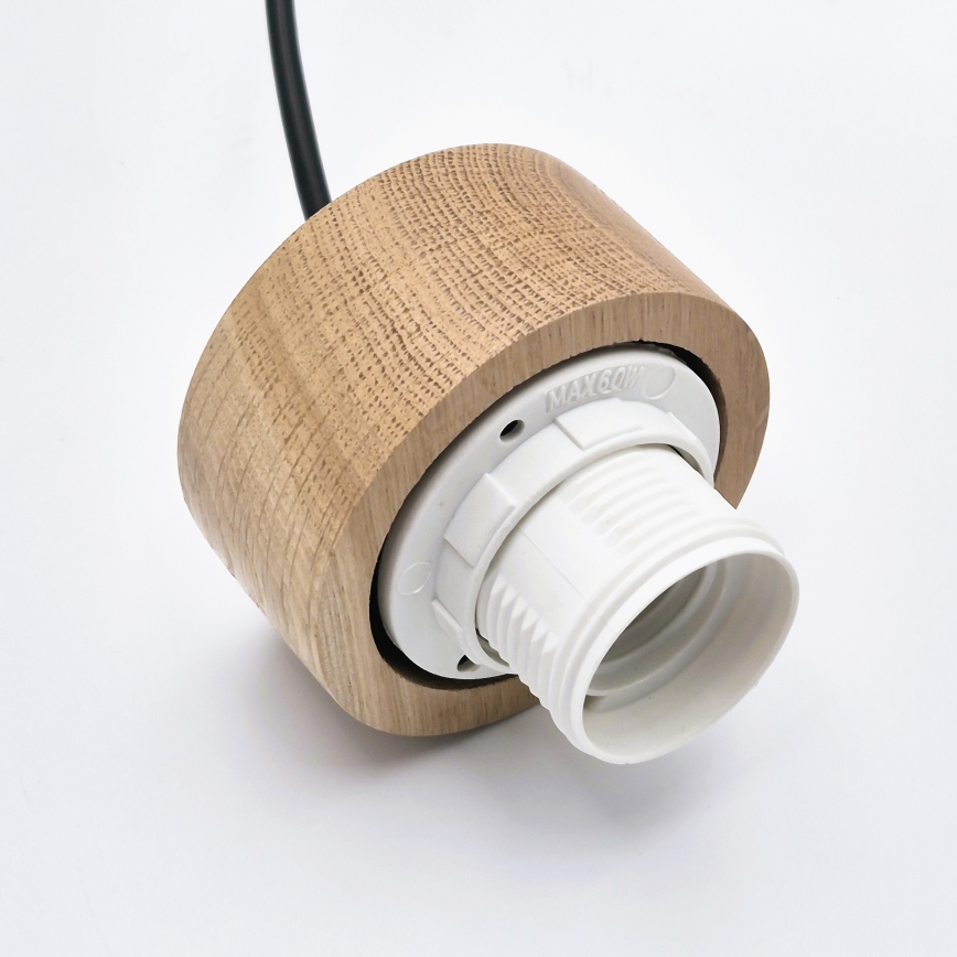 Candeeiro suspenso HARMONY 1xE27/15W/230V diâmetro 20 cm branco/carvalho