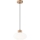 Candeeiro suspenso HARMONY 1xE27/15W/230V diâmetro 25 cm branco/carvalho