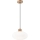 Candeeiro suspenso HARMONY 1xE27/15W/230V diâmetro 30 cm branco/carvalho