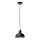 Candeeiro suspenso HEBE 1xE27/60W/230V preto