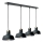 Candeeiro suspenso HEBE 4xE27/60W/230V preto