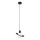 Candeeiro suspenso HYPERION 1xG9/8W/230V preto