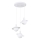 Candeeiro suspenso HYPERION 3xG9/8W/230V branco
